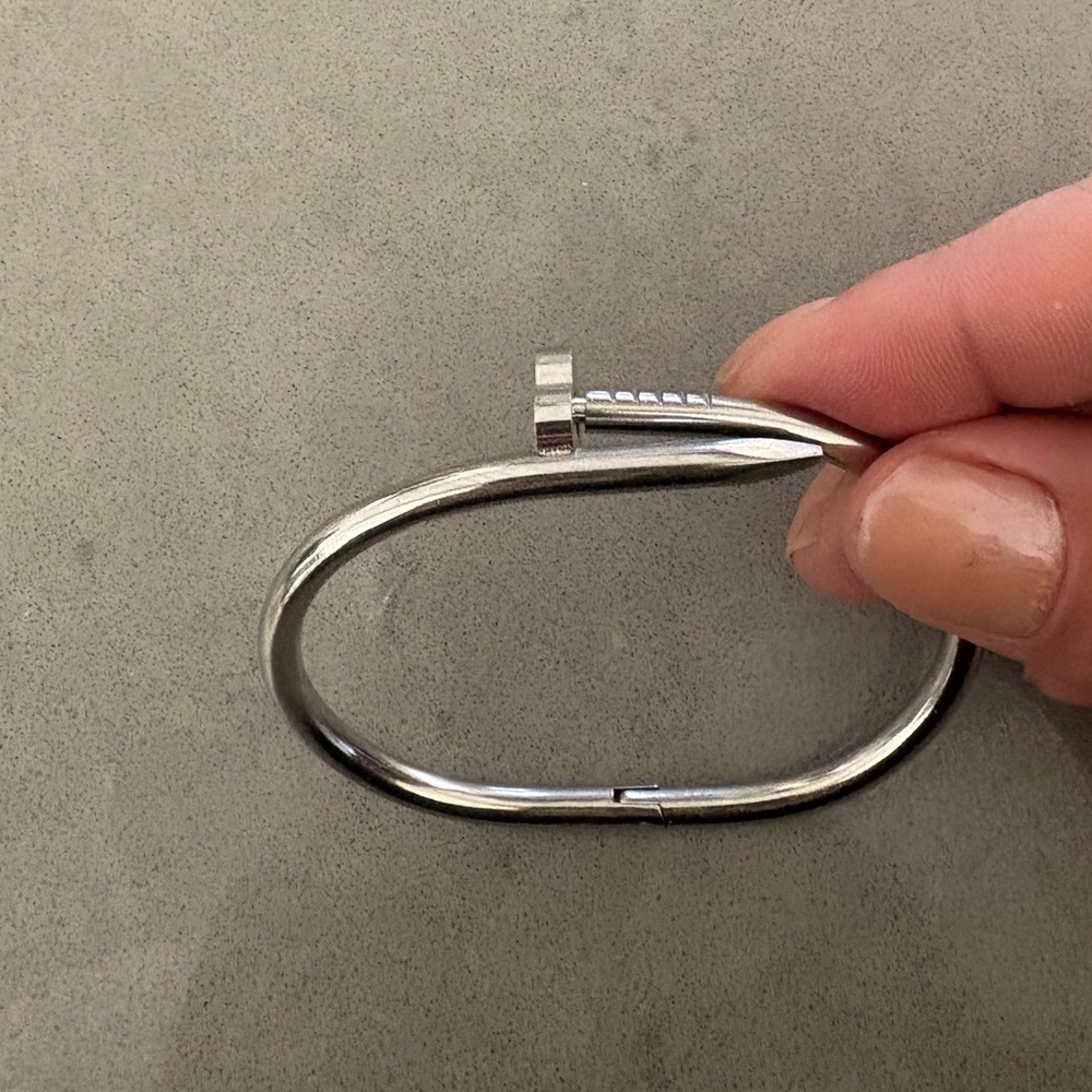 Heart and nail bracelet